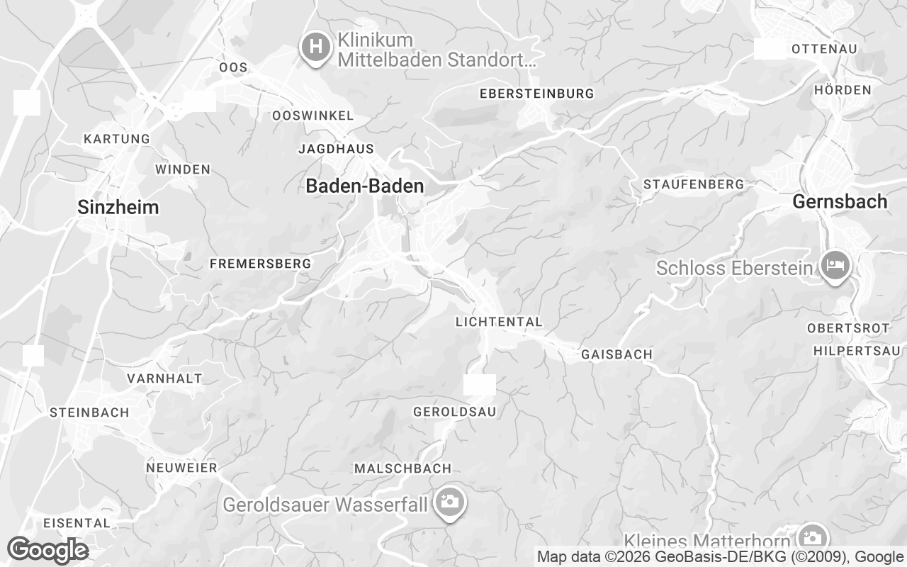 Karte von Baden-Baden