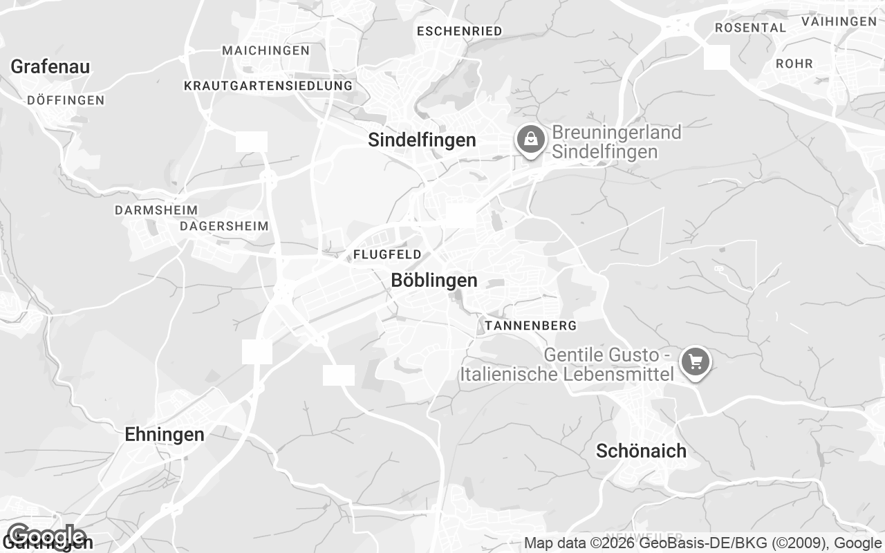 Karte von Böblingen