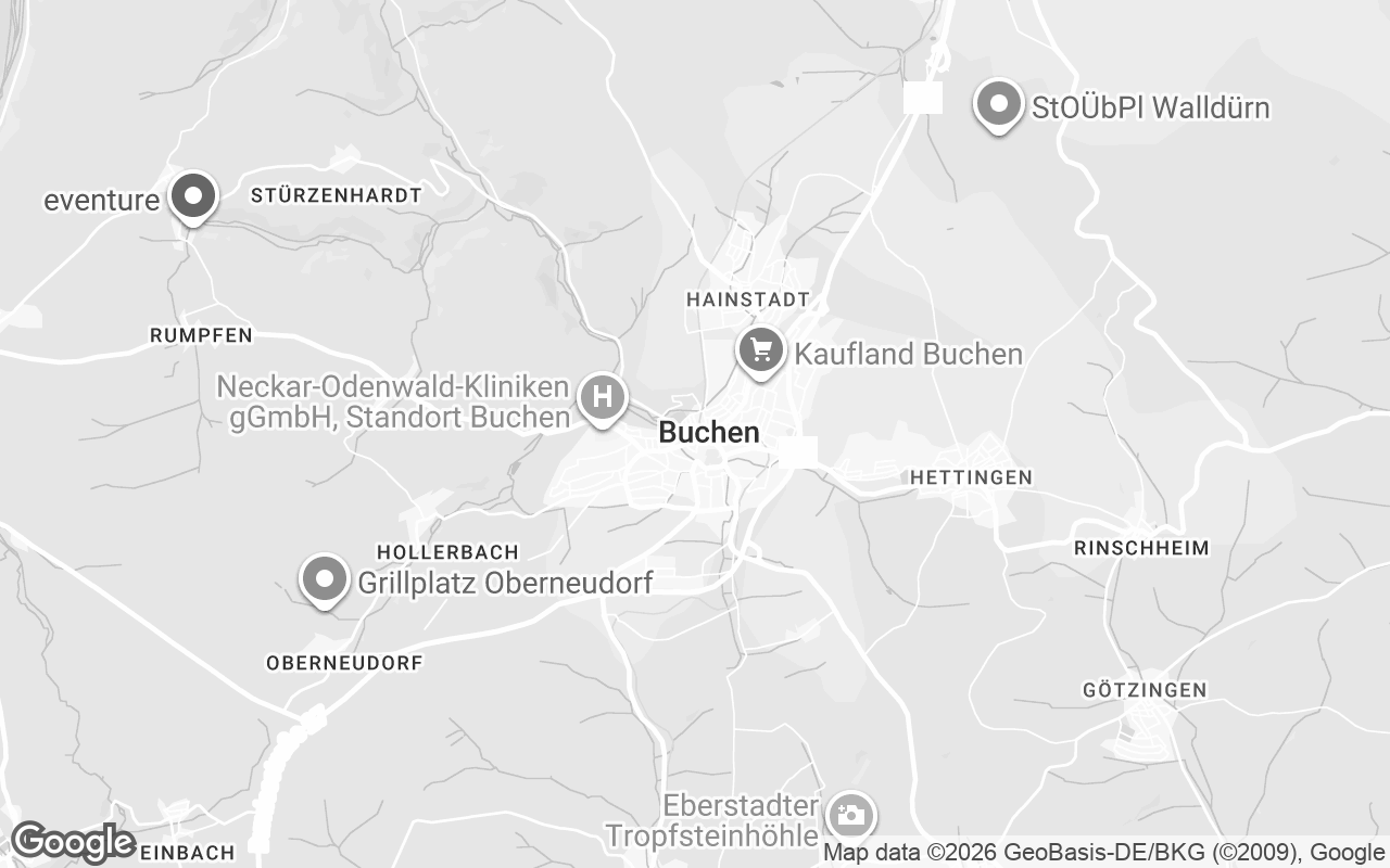 Karte von Buchen (Odenwald)