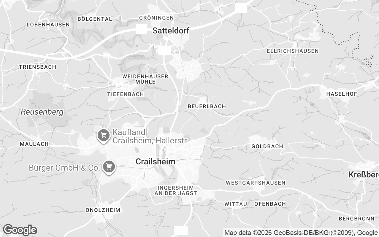 Karte von Crailsheim