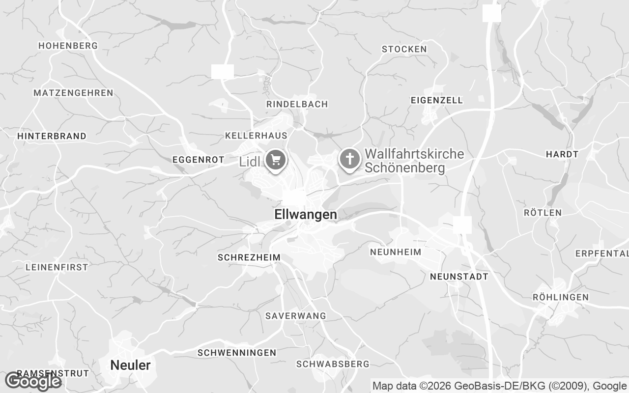 Karte von Ellwangen (Jagst)