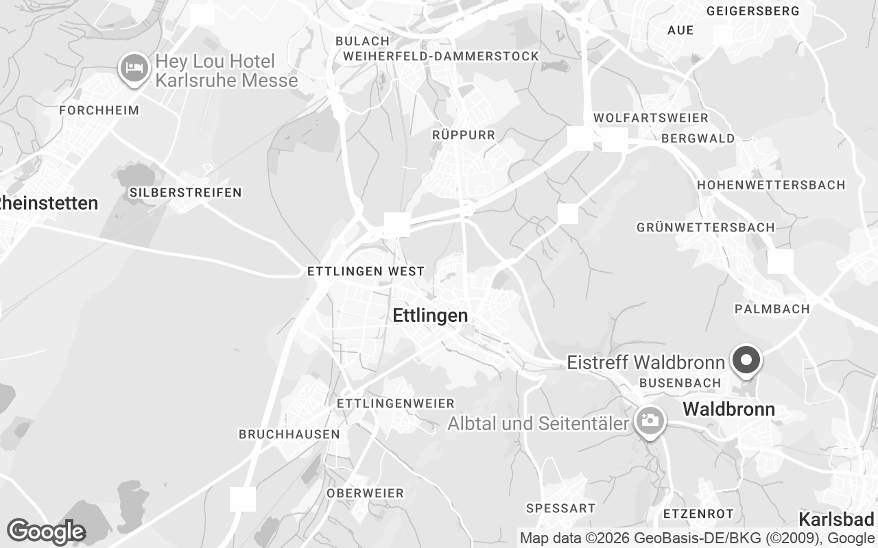 Karte von Ettlingen