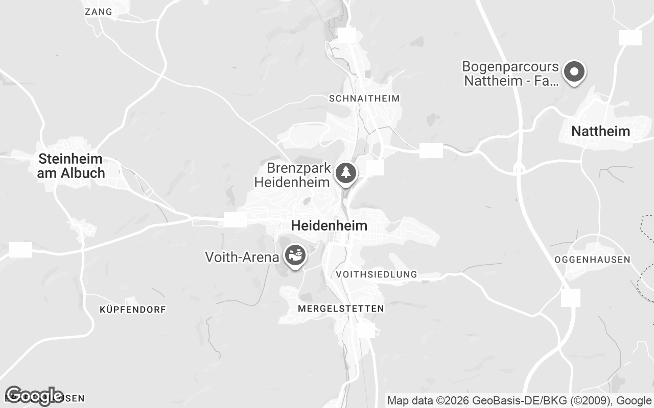 Karte von Heidenheim an der Brenz