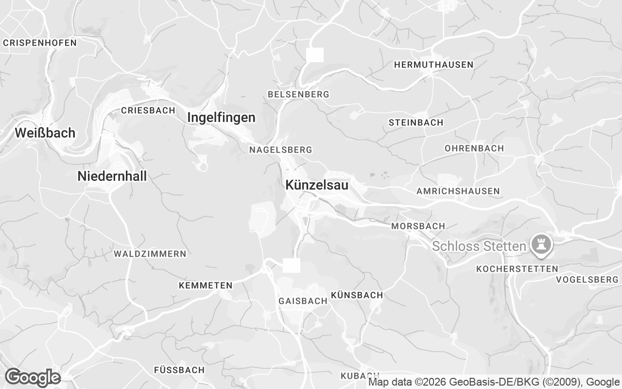 Karte von Künzelsau