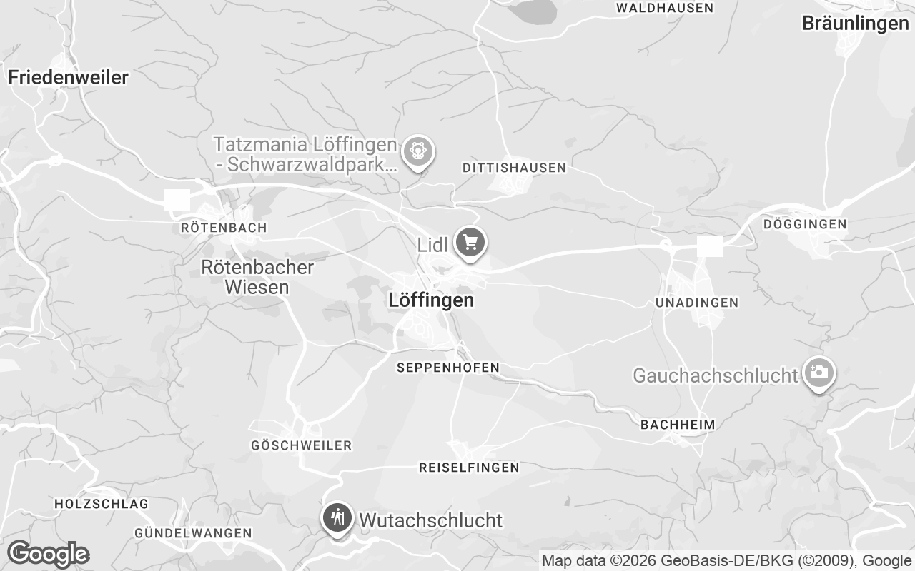 Karte von Löffingen