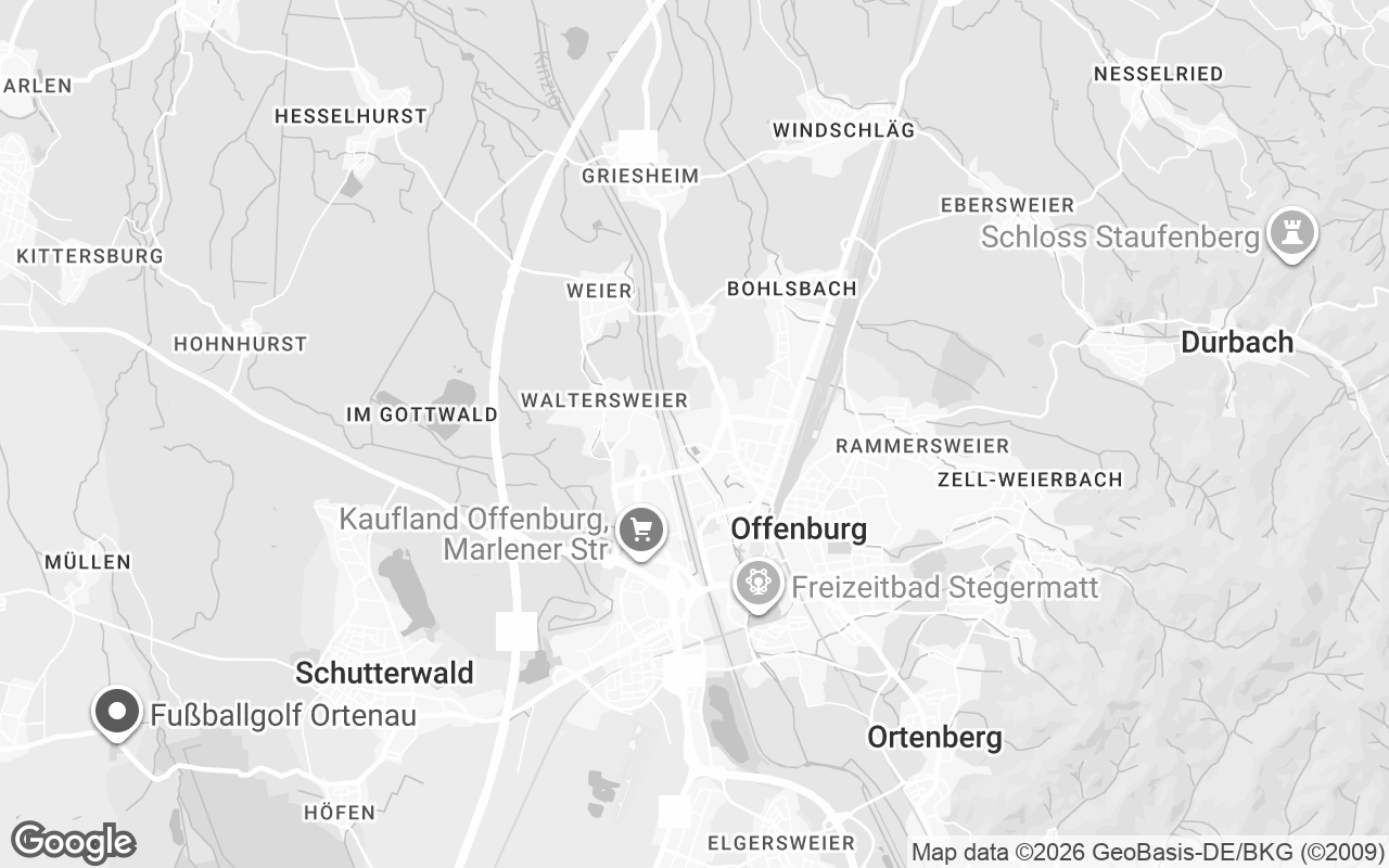 Karte von Offenburg