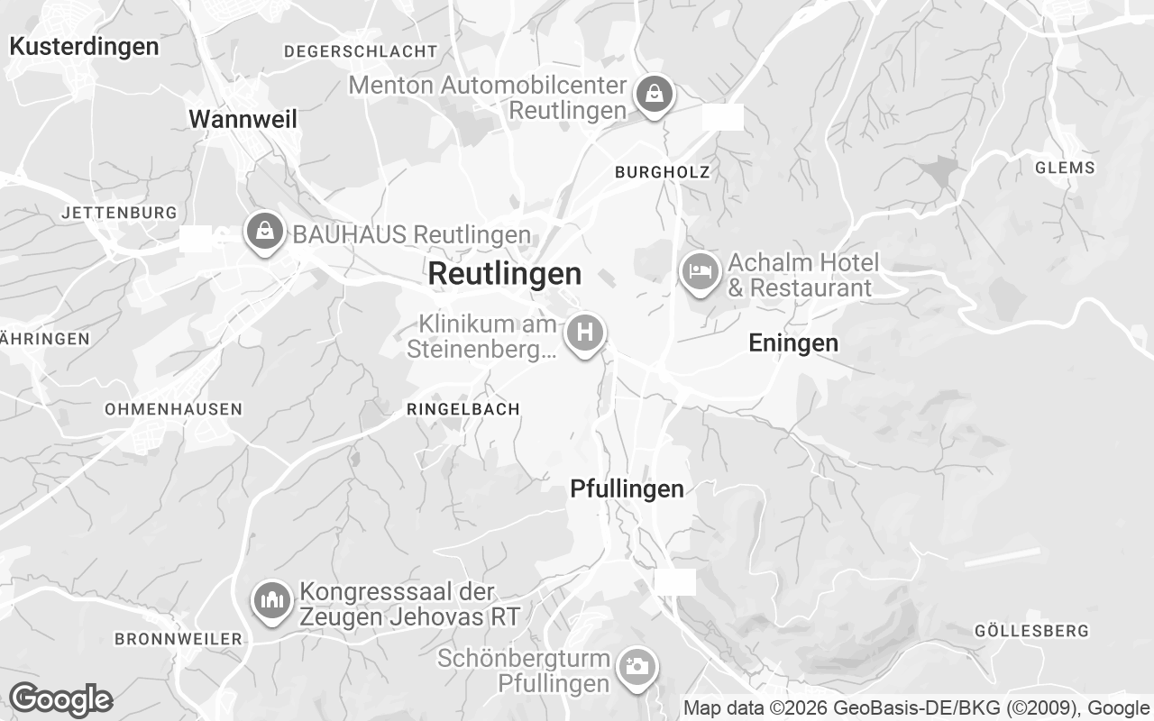Karte von Reutlingen