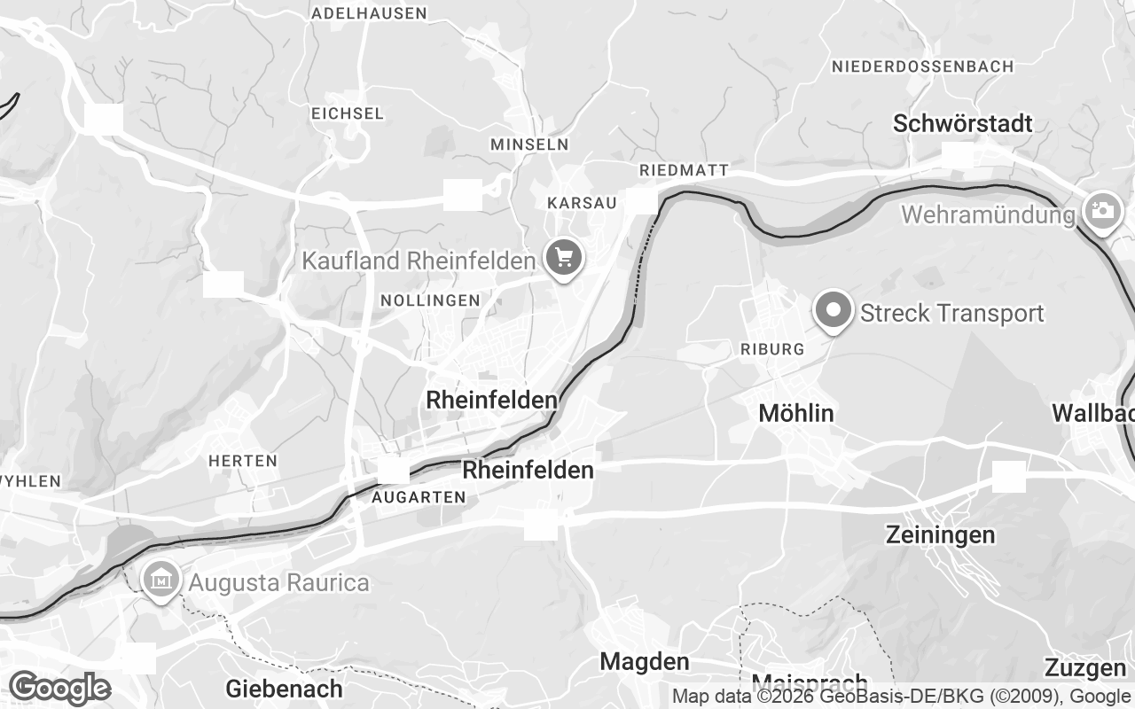 Karte von Rheinfelden (Baden)