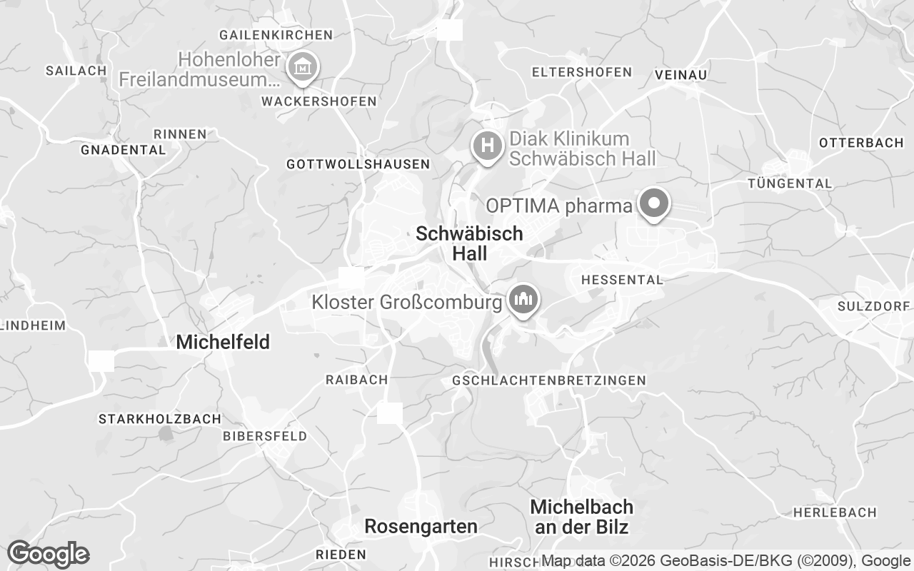Karte von Schwäbisch Hall