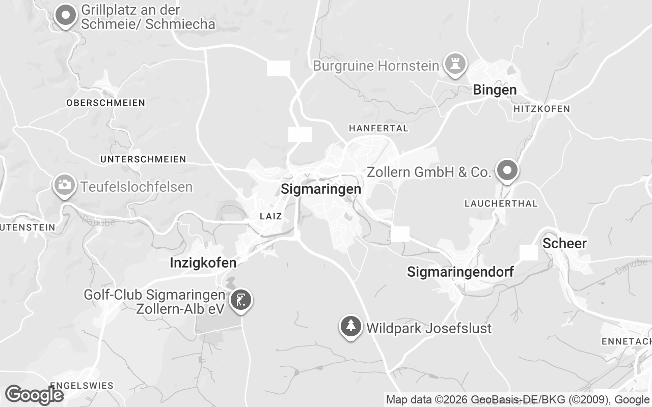 Karte von Sigmaringen