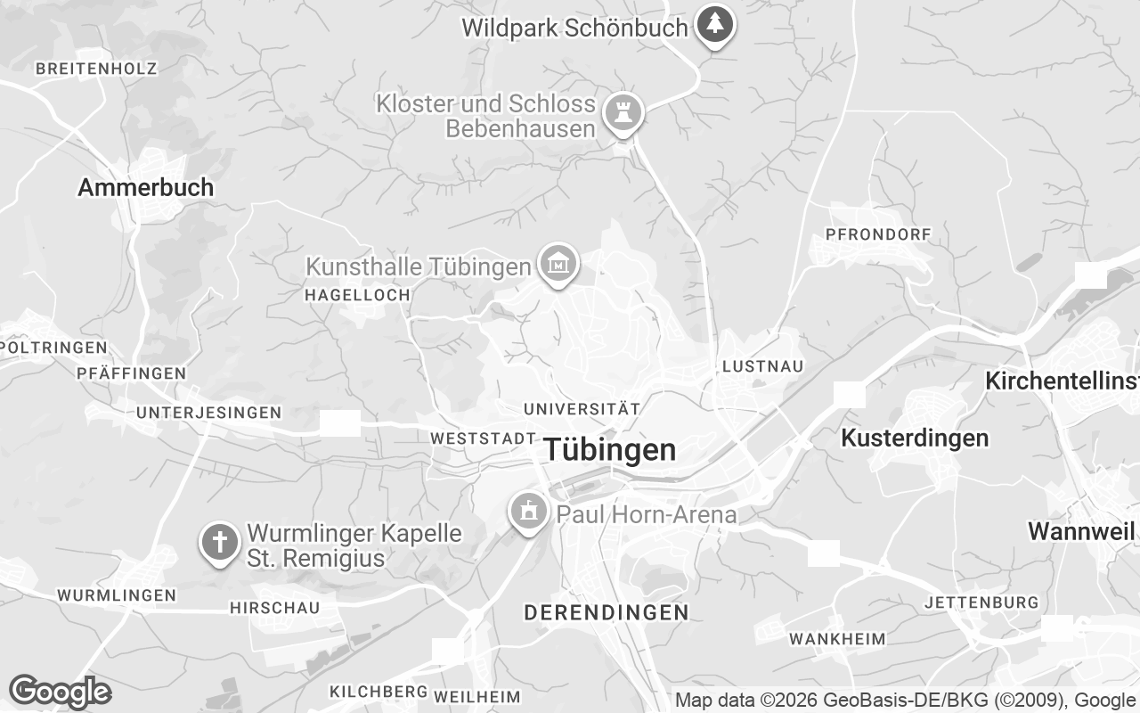 Karte von Tübingen