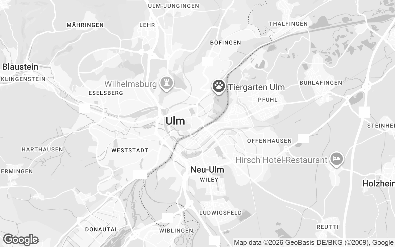 Karte von Ulm (Donau)