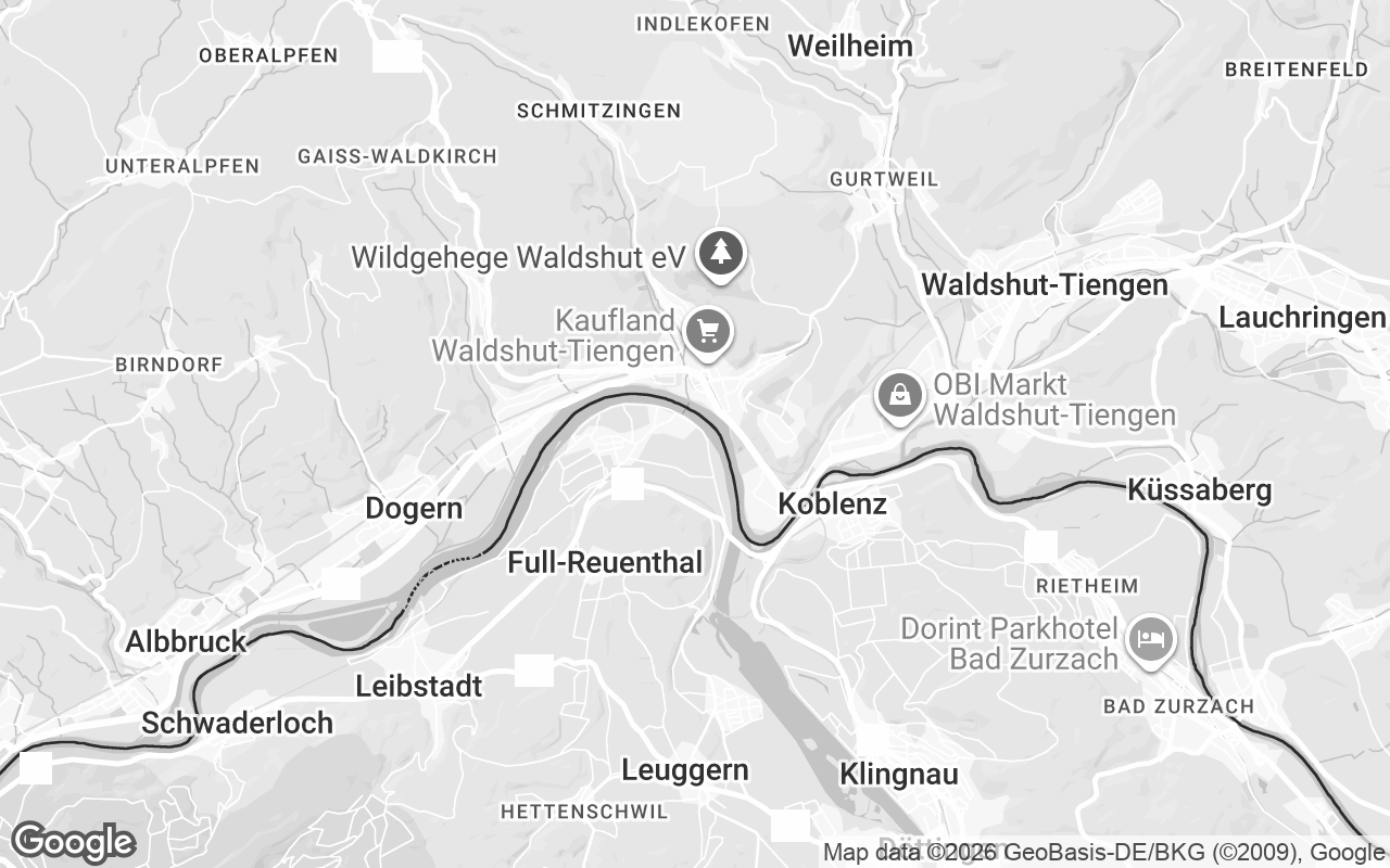 Karte von Waldshut-Tiengen