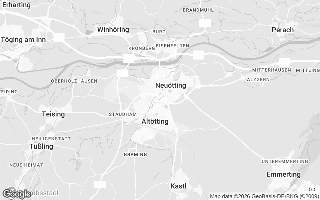 Karte von Altötting