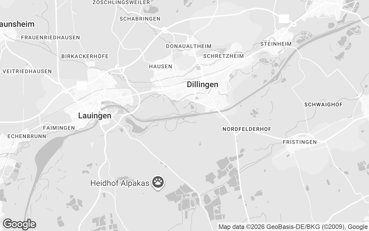 Karte von Dillingen an der Donau