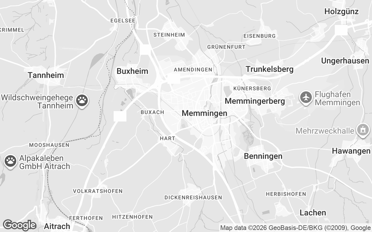 Karte von Memmingen