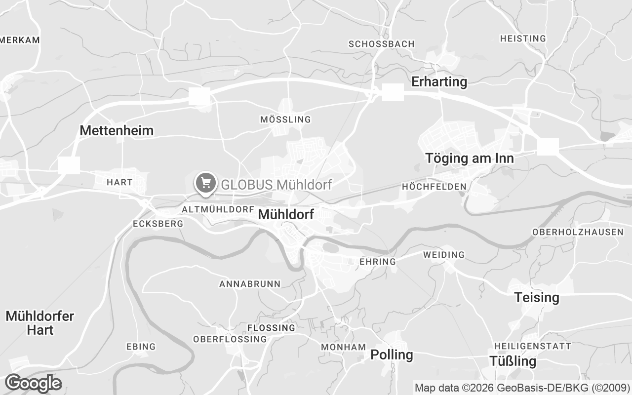 Karte von Mühldorf am Inn