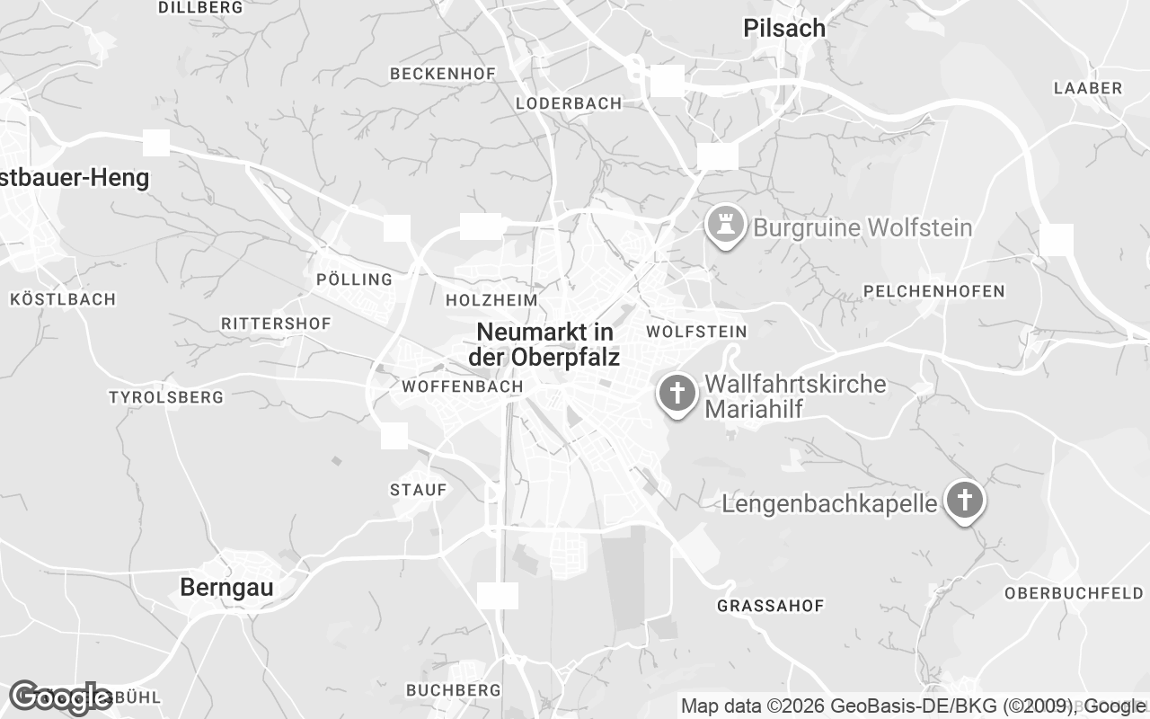 Karte von Neumarkt in der Oberpfalz