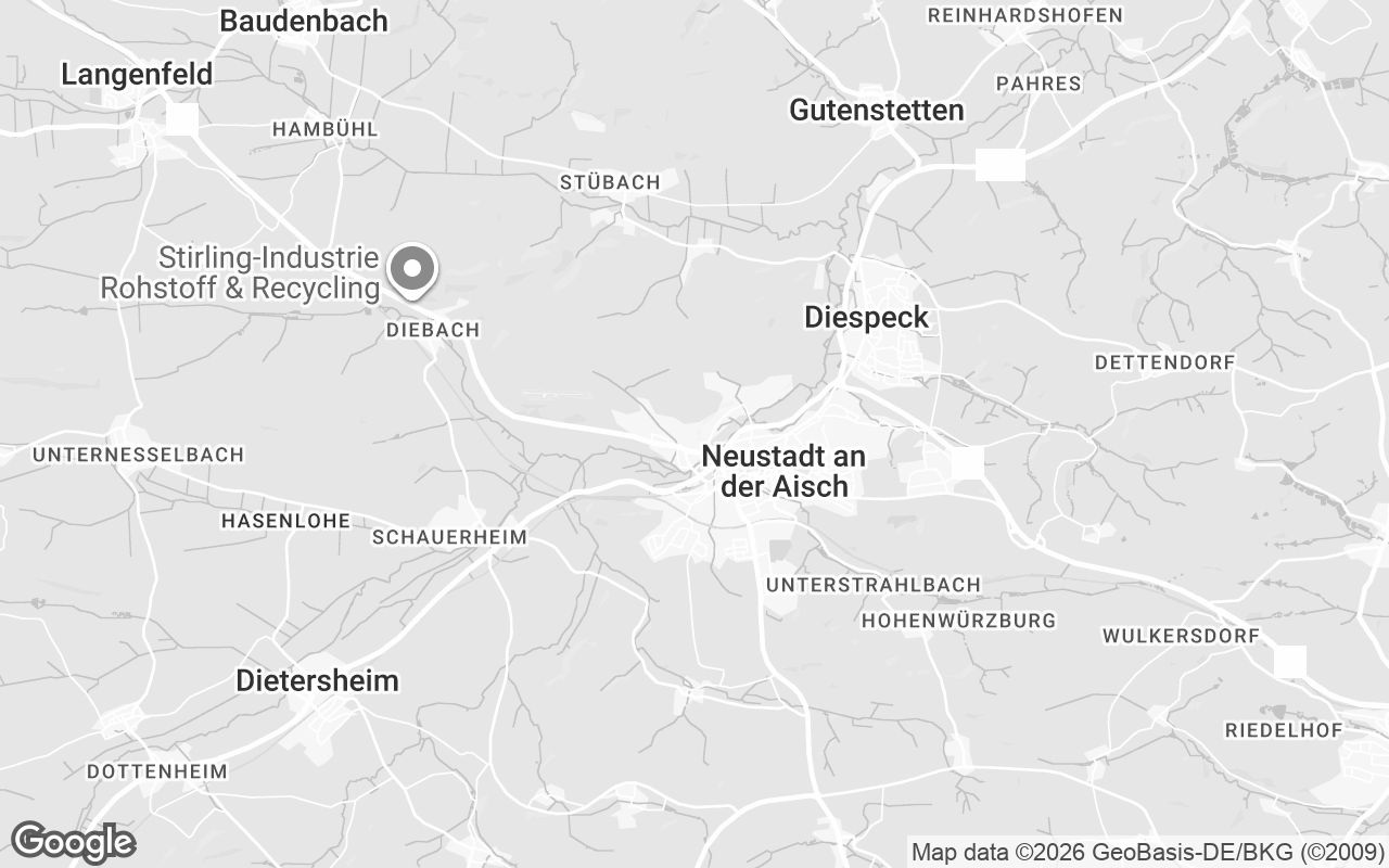 Karte von Neustadt an der Aisch