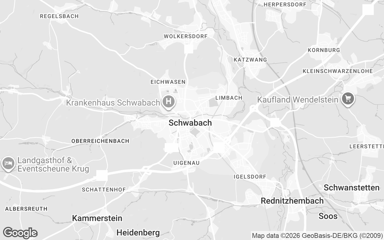 Karte von Schwabach
