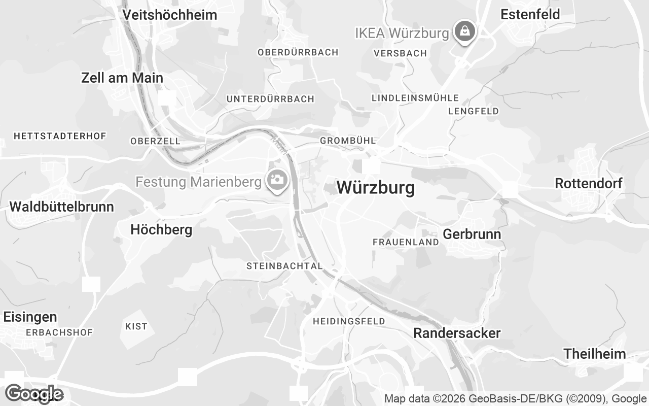Karte von Würzburg