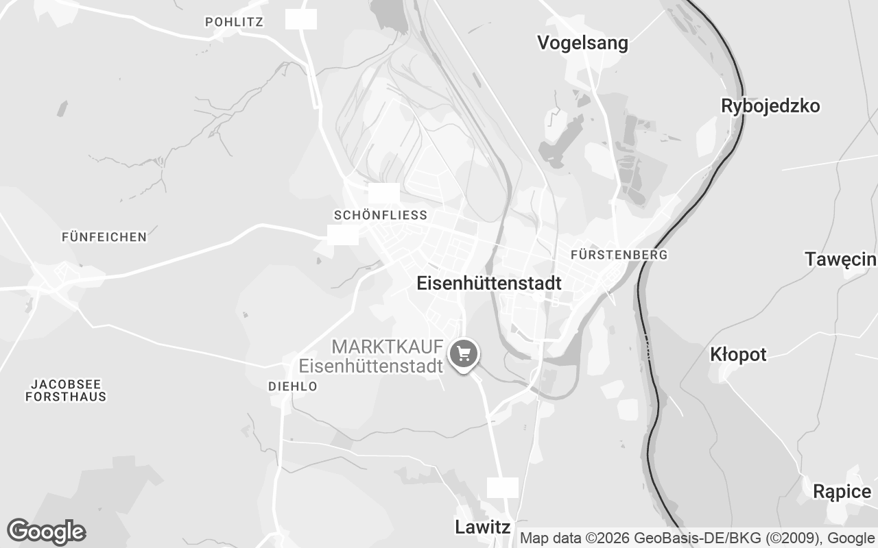 Karte von Eisenhüttenstadt