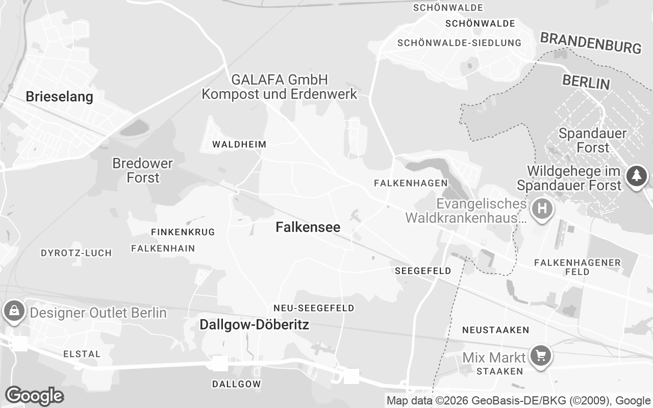 Karte von Falkensee