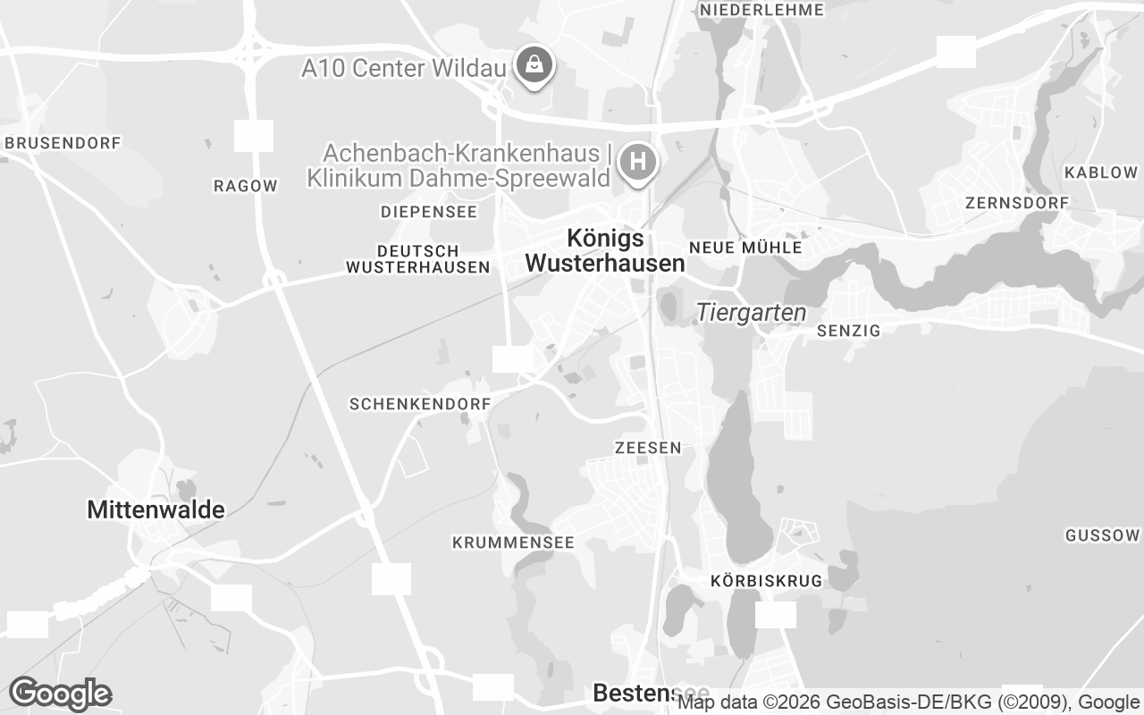 Karte von Königs Wusterhausen