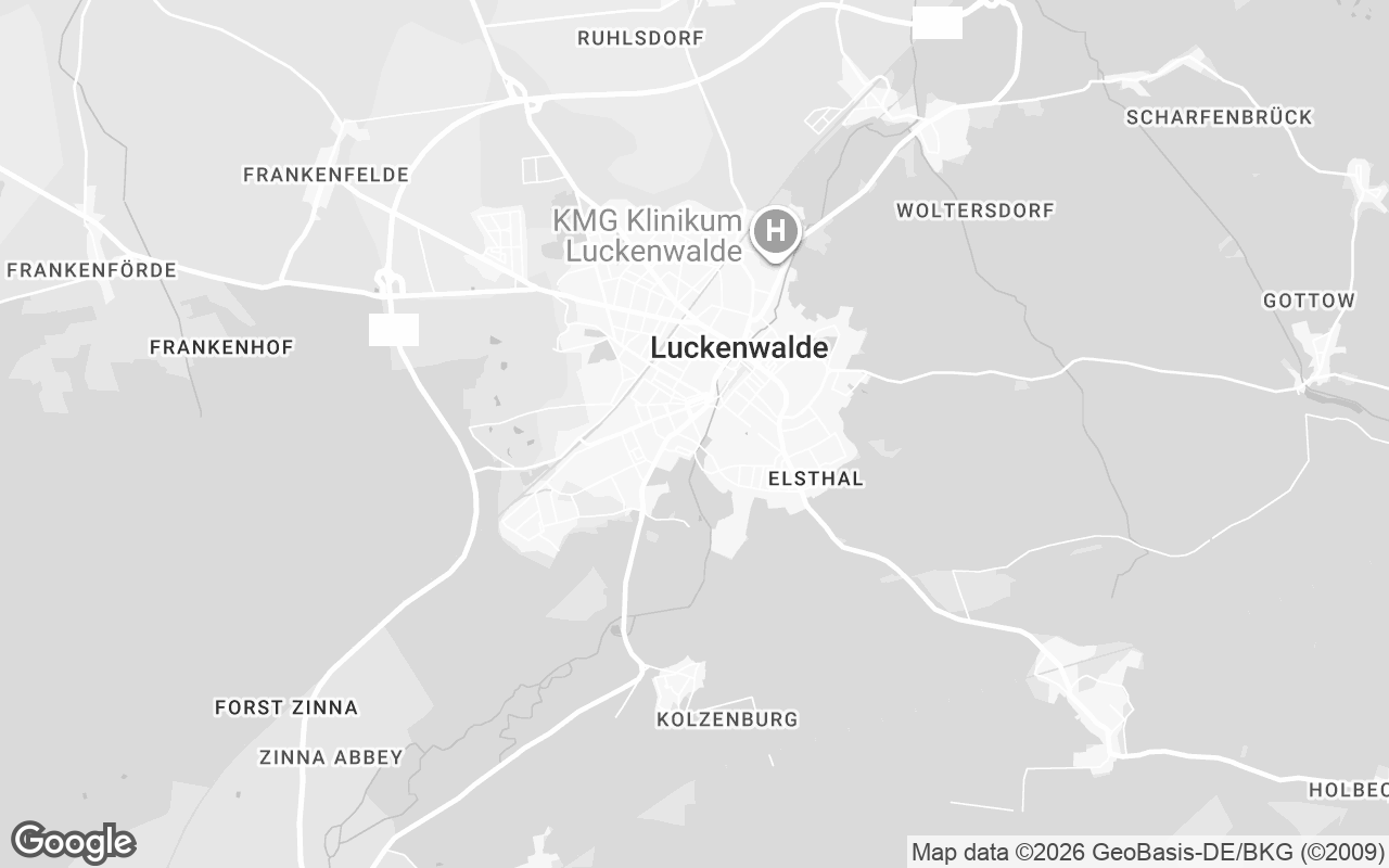 Karte von Luckenwalde