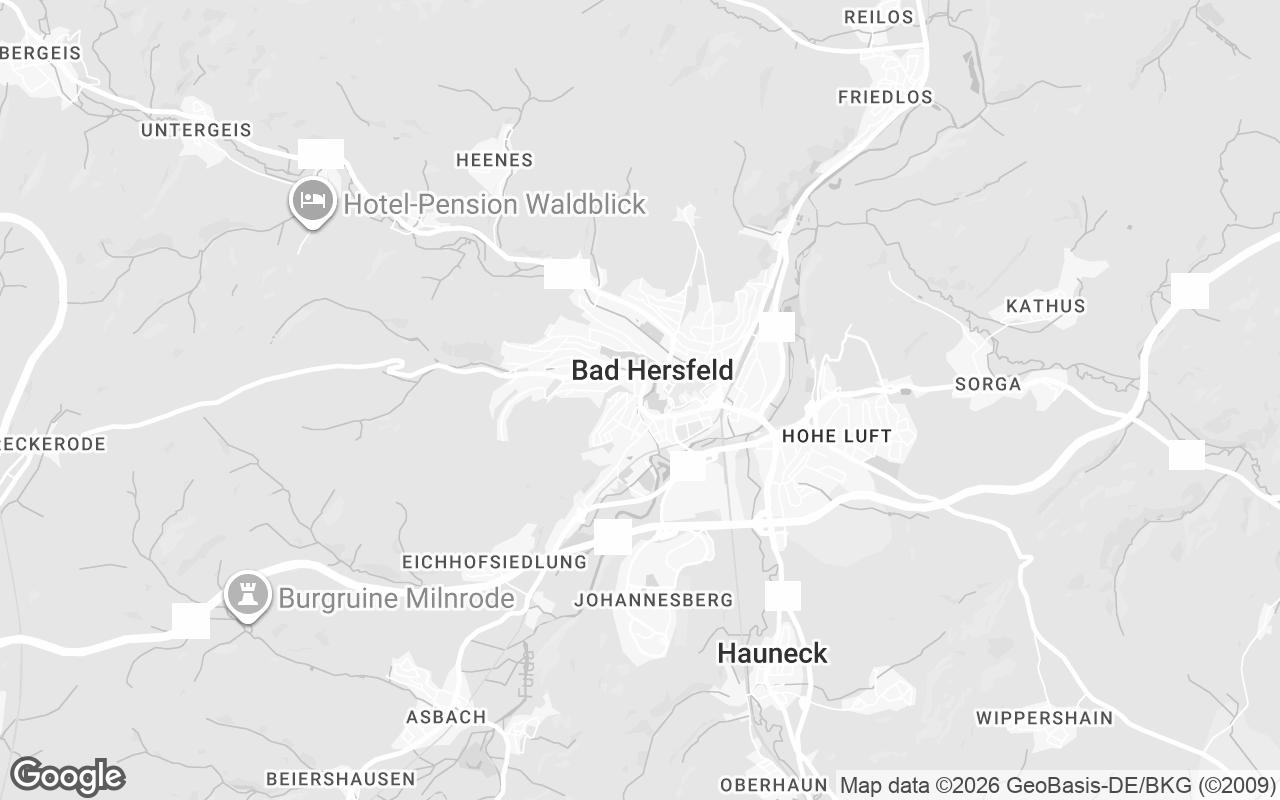 Karte von Bad Hersfeld
