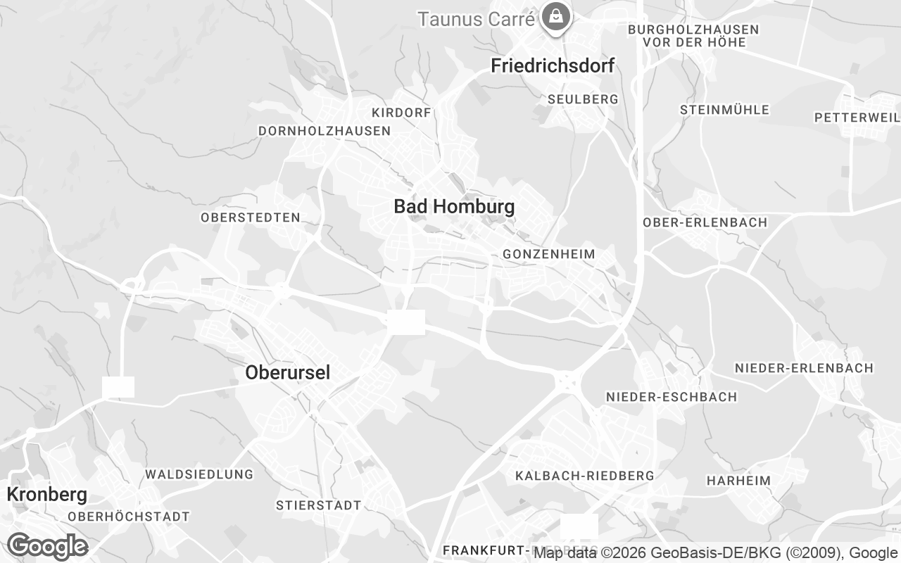 Karte von Bad Homburg vor der Höhe