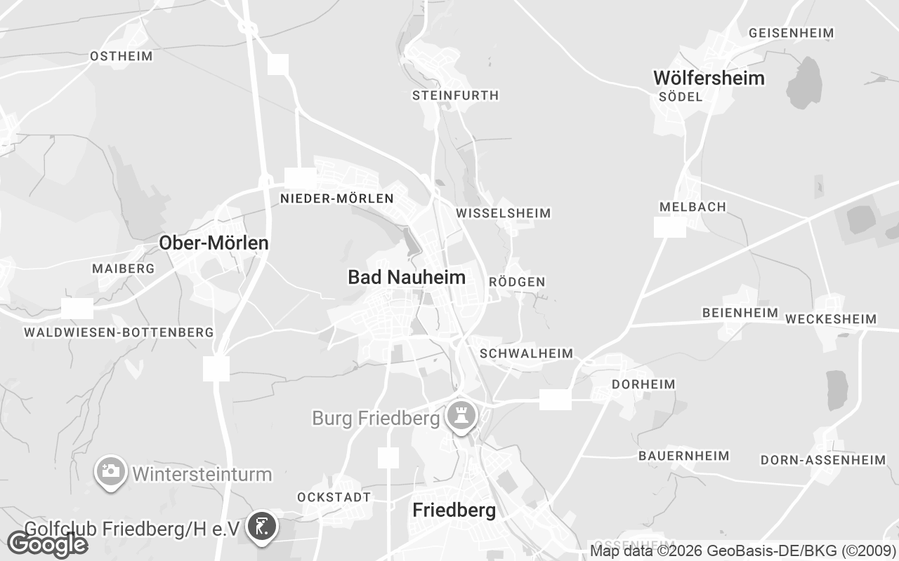 Karte von Bad Nauheim