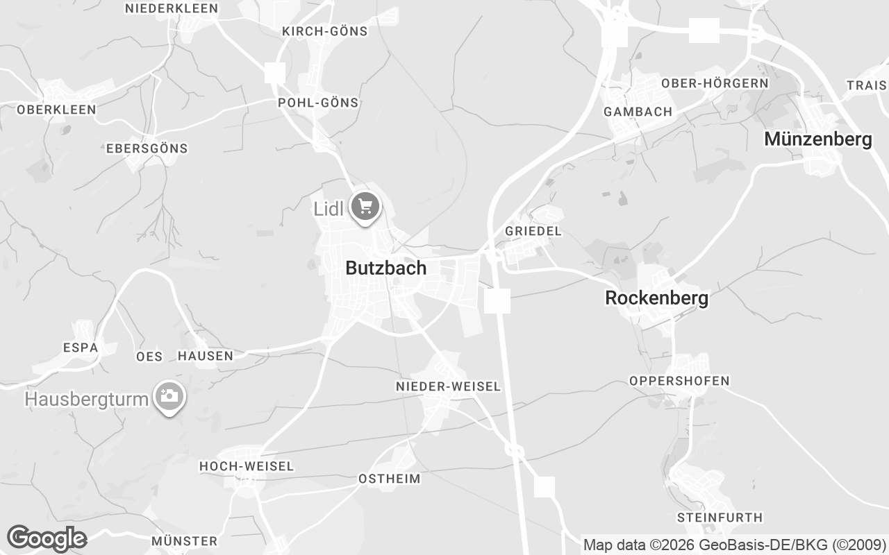 Karte von Butzbach