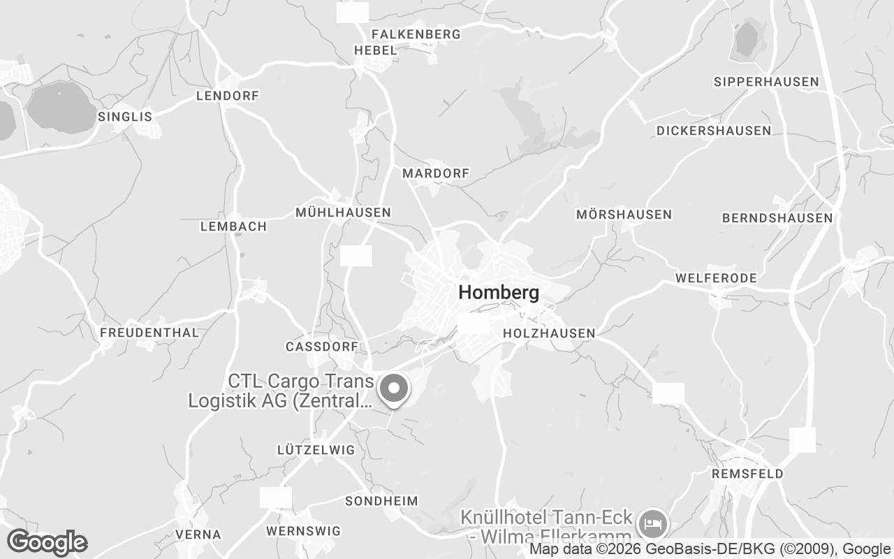 Karte von Homberg (Efze)