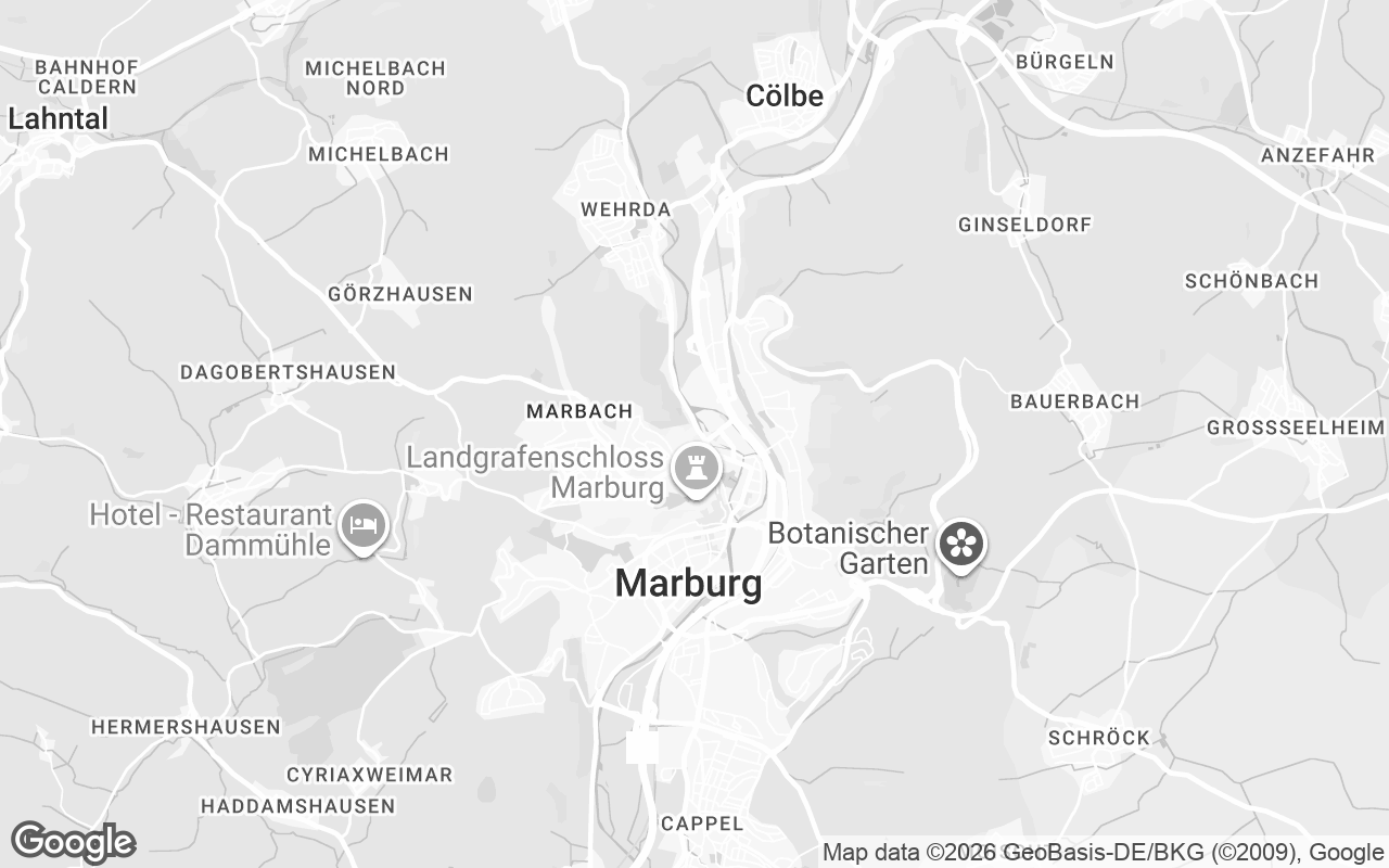 Karte von Marburg / Lahn