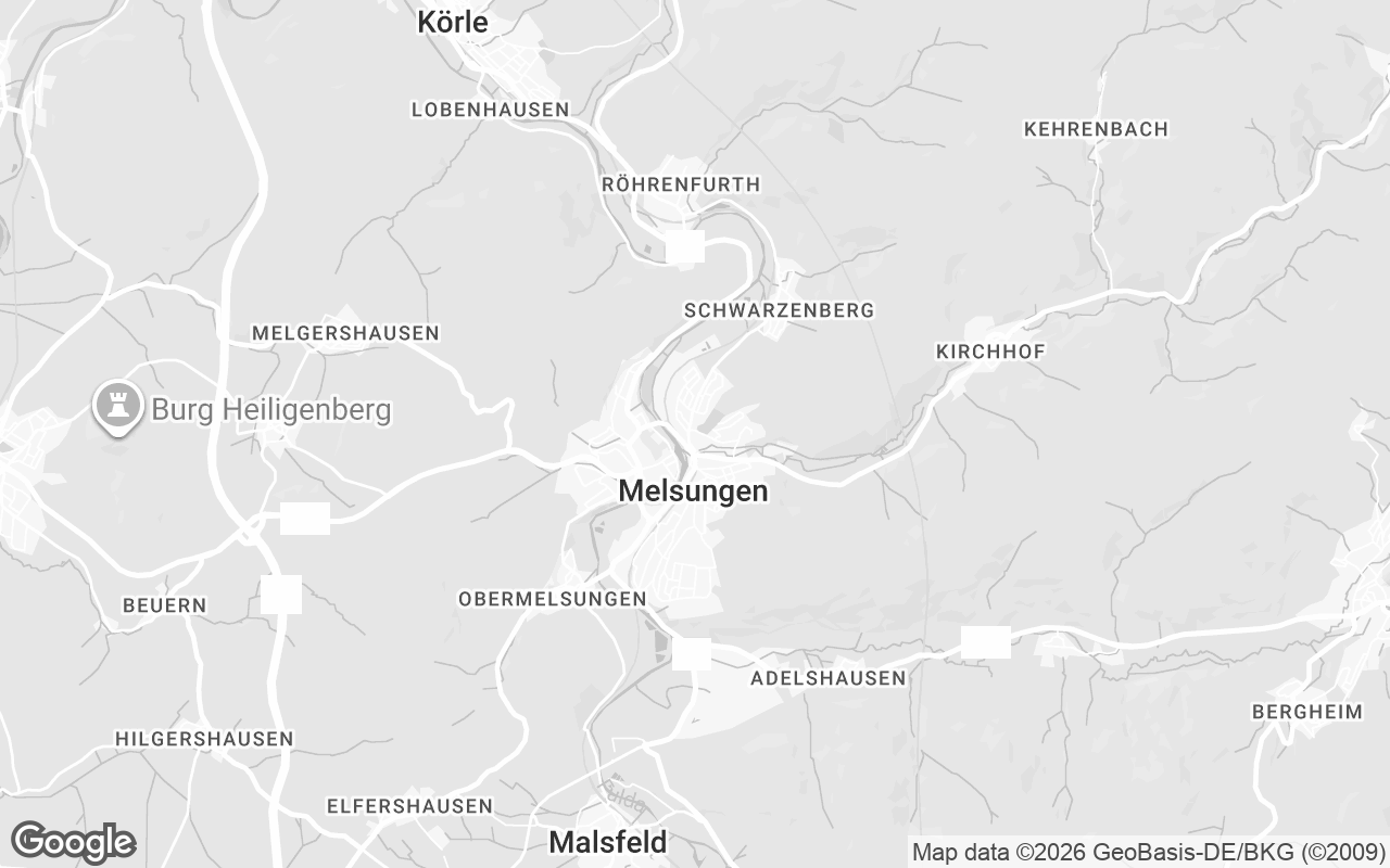 Karte von Melsungen