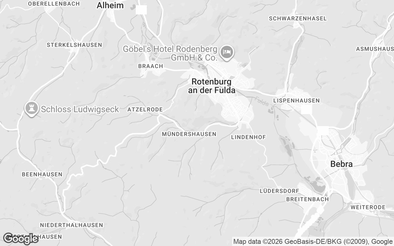 Karte von Rotenburg an der Fulda