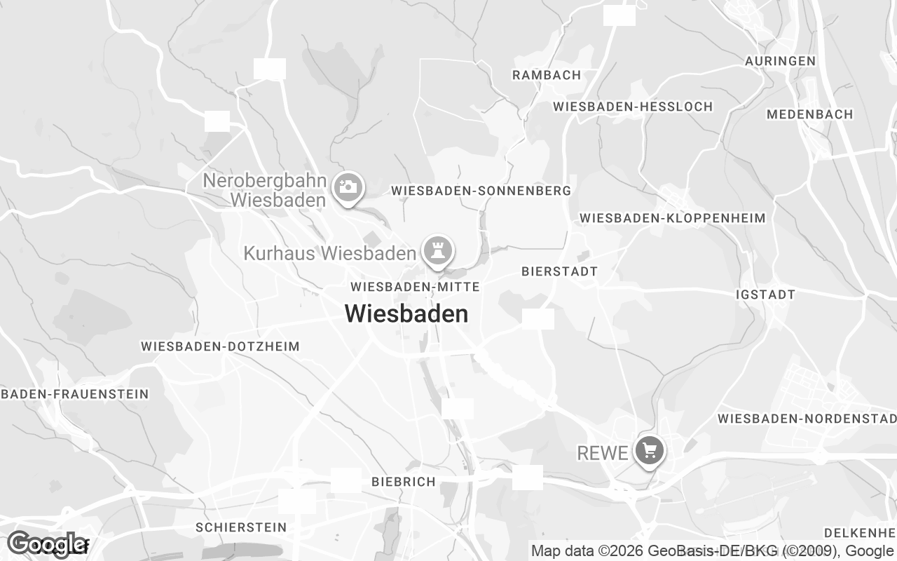 Karte von Wiesbaden