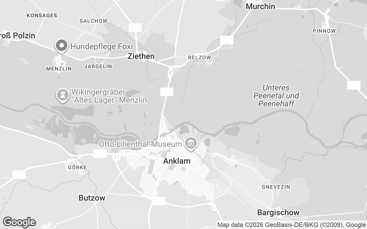 Karte von Anklam