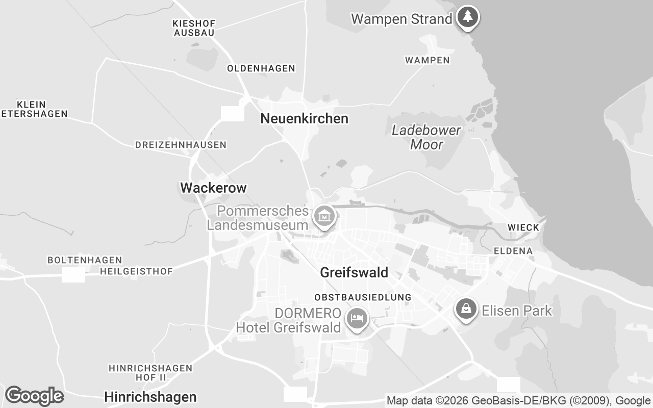 Karte von Greifswald