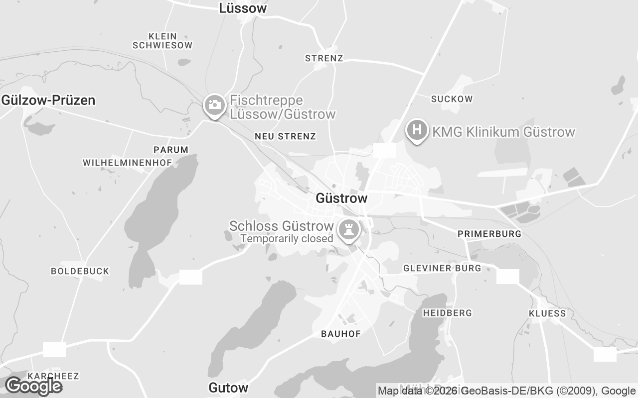 Karte von Güstrow
