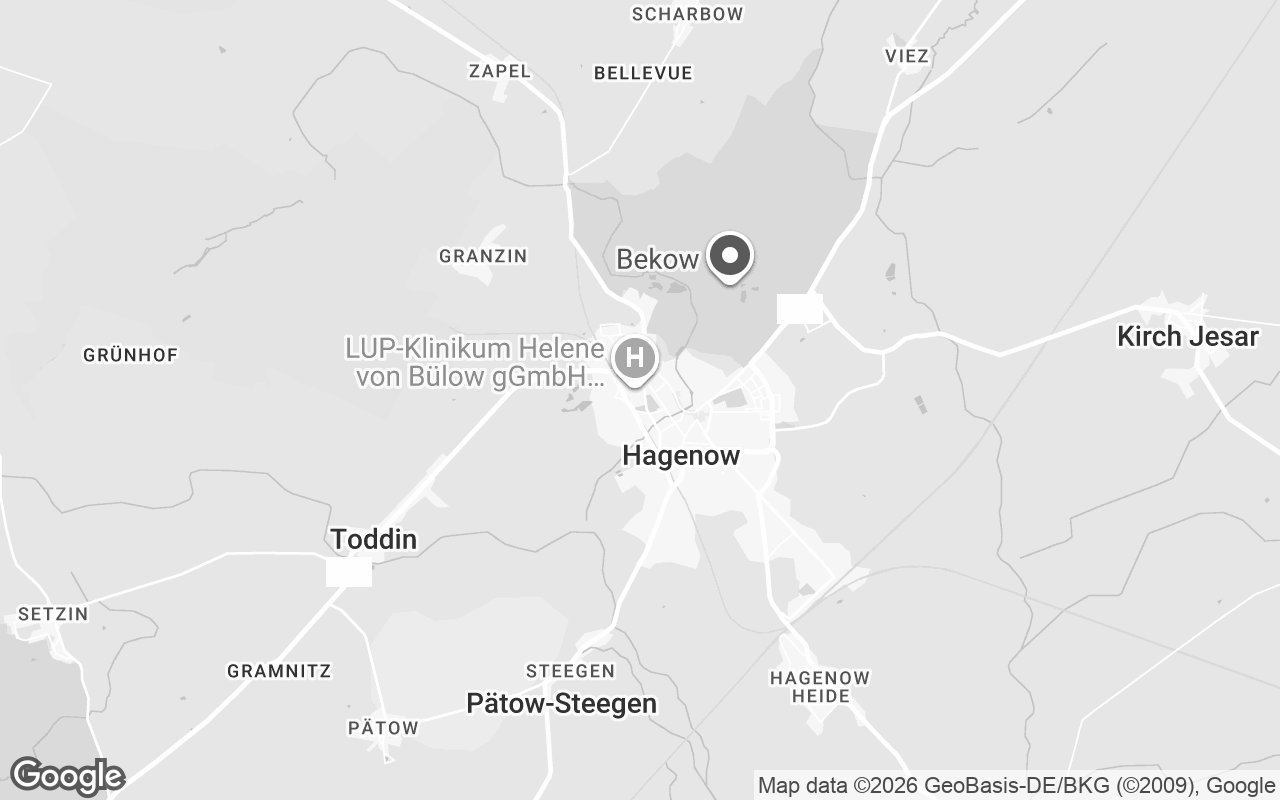 Karte von Hagenow
