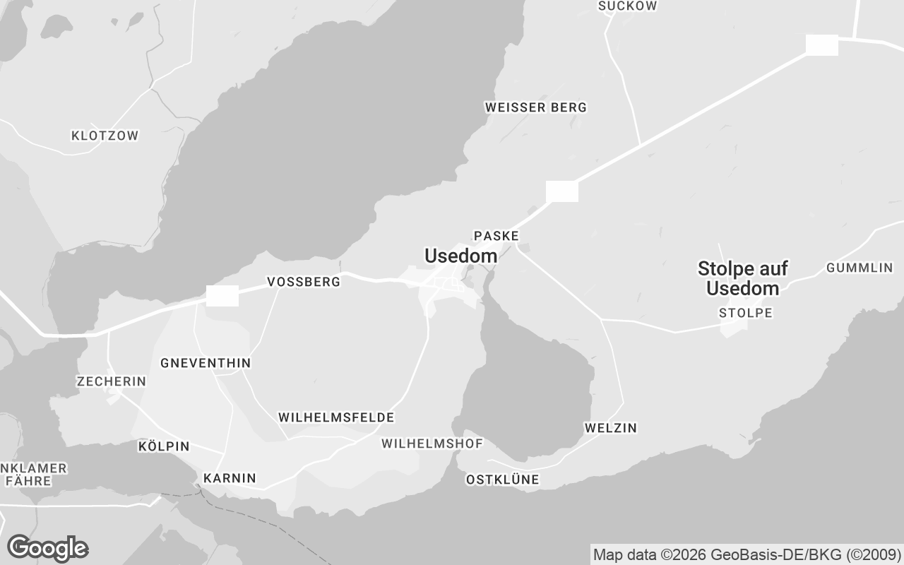 Karte von Usedom