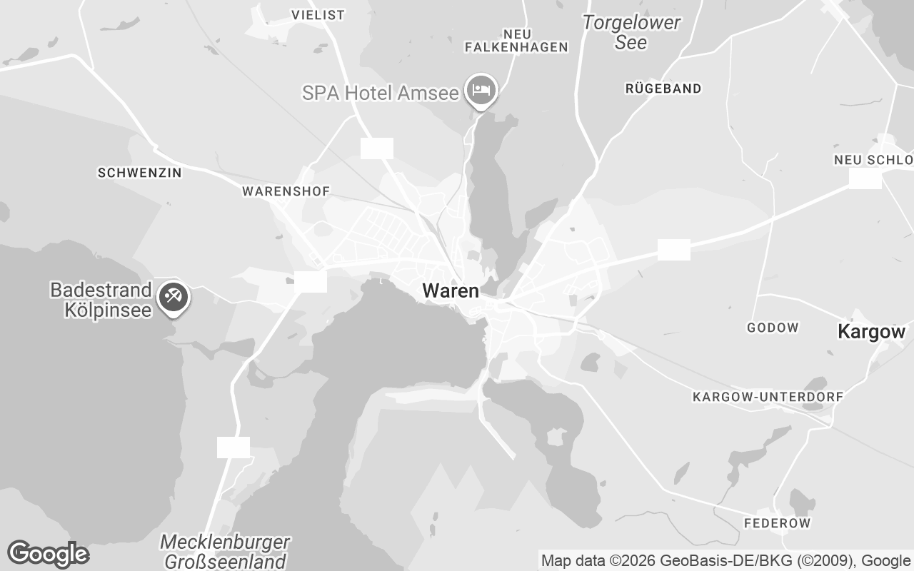 Karte von Waren (Müritz)