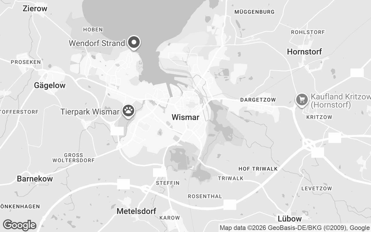 Karte von Wismar