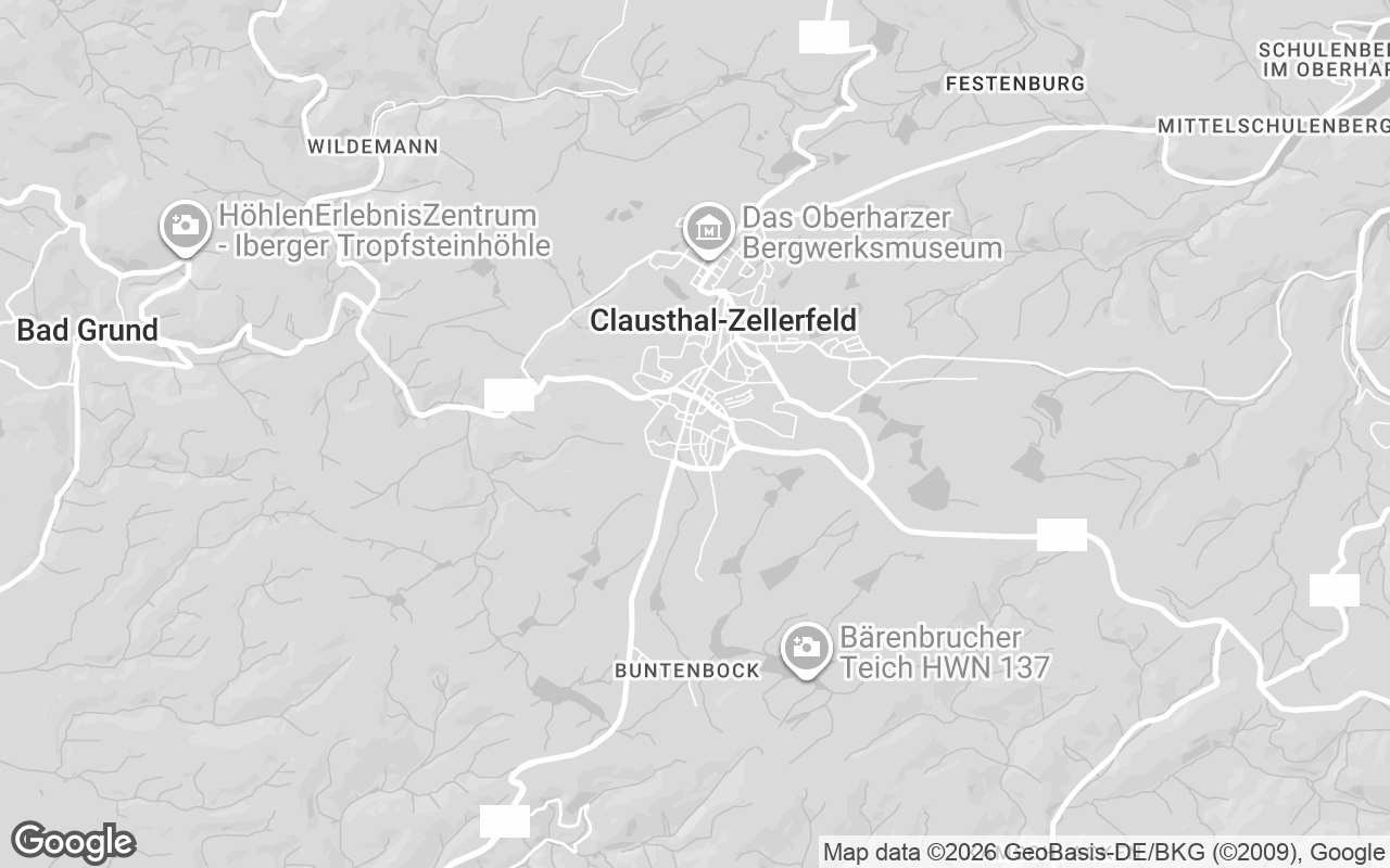 Karte von Clausthal-Zellerfeld