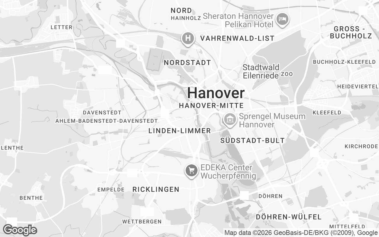 Karte von Hannover