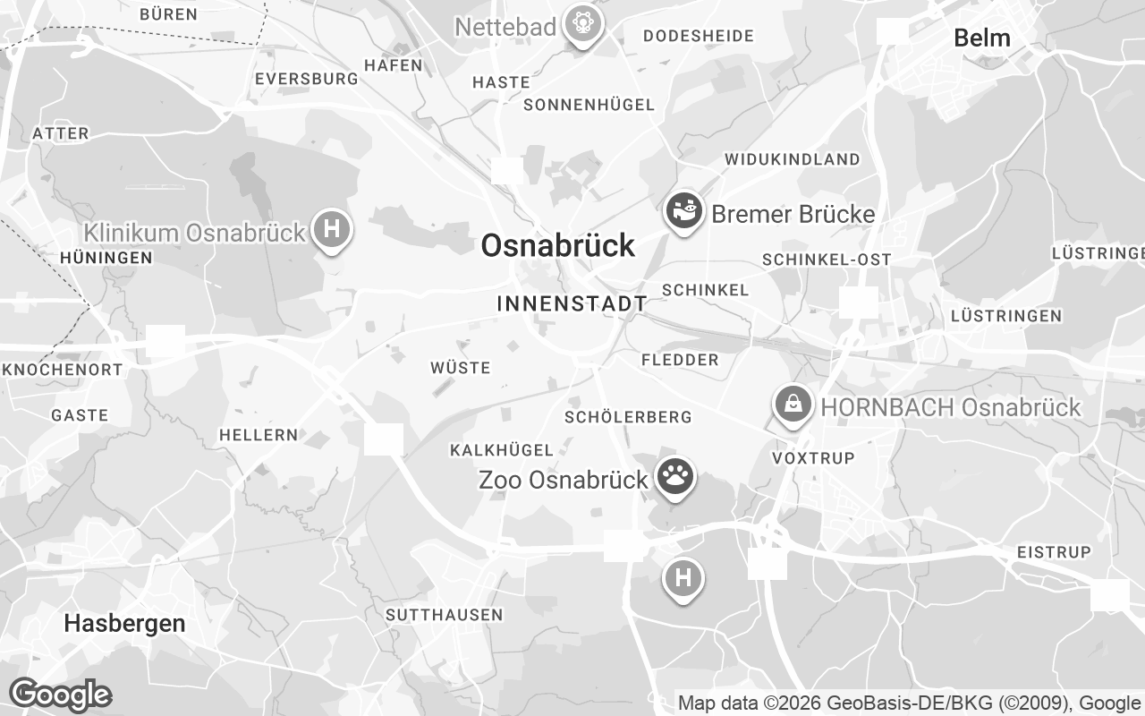 Karte von Osnabrück
