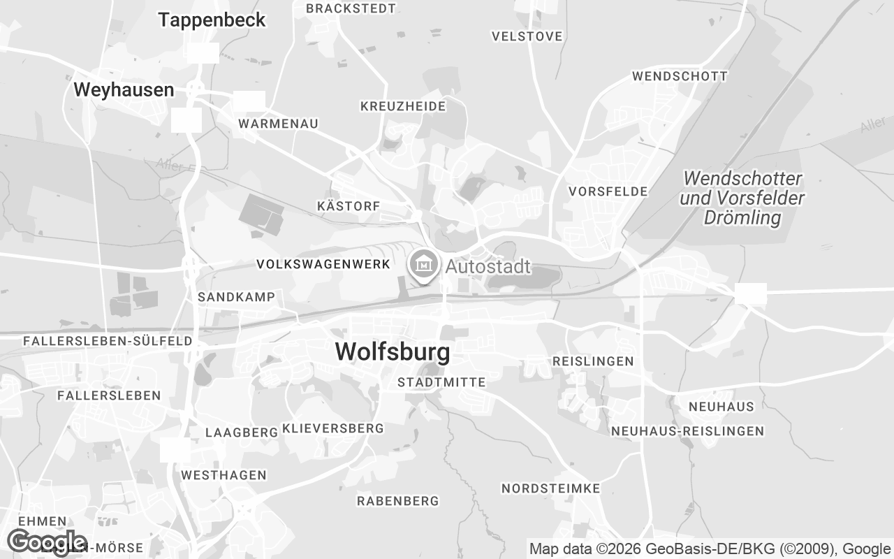 Karte von Wolfsburg