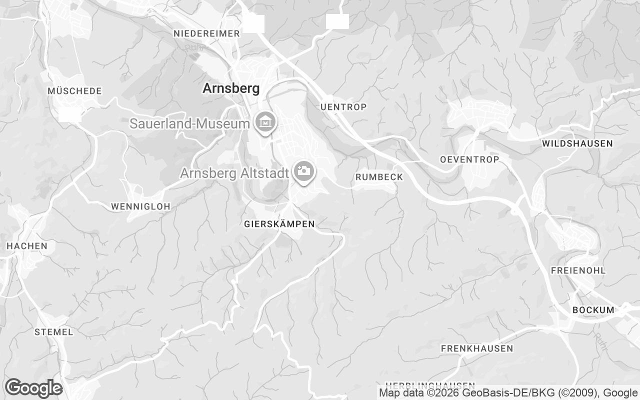 Karte von Arnsberg, Westfalen